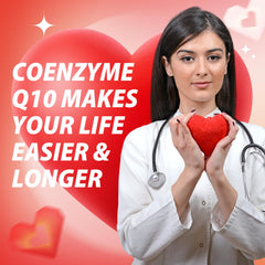 Statin-use scenario with Leozmr CoQ10 bottle suggesting energy support