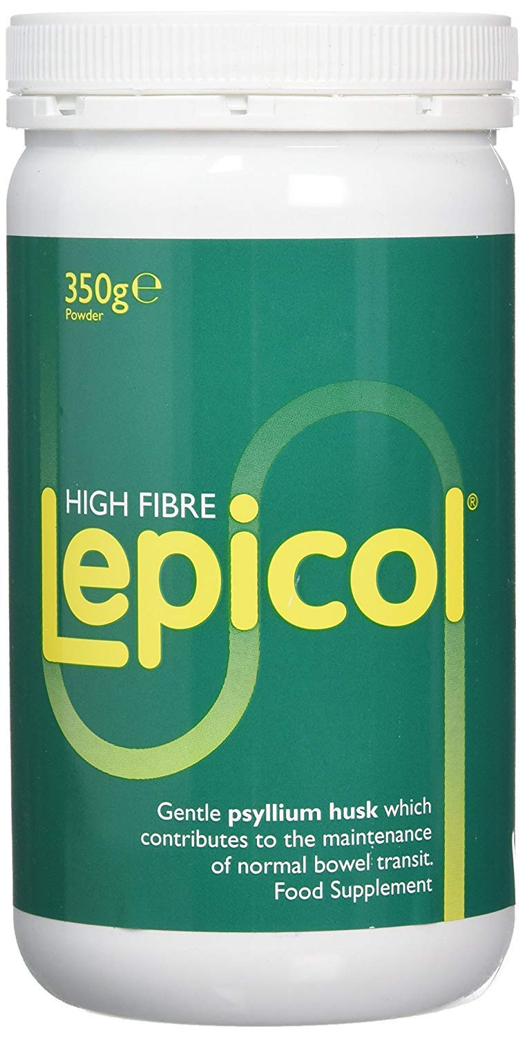 Lepicol Healthy Bowels Formula tub for daily fiber support with live cultures