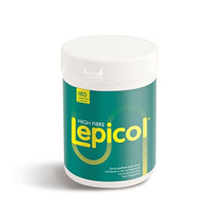 Lepicol Original bottle and capsules on display to support regular bowel routines.