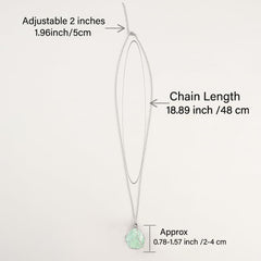 LERSUSI crystal cage holder necklace showcases fluorite with a sleek minimalist vibe.