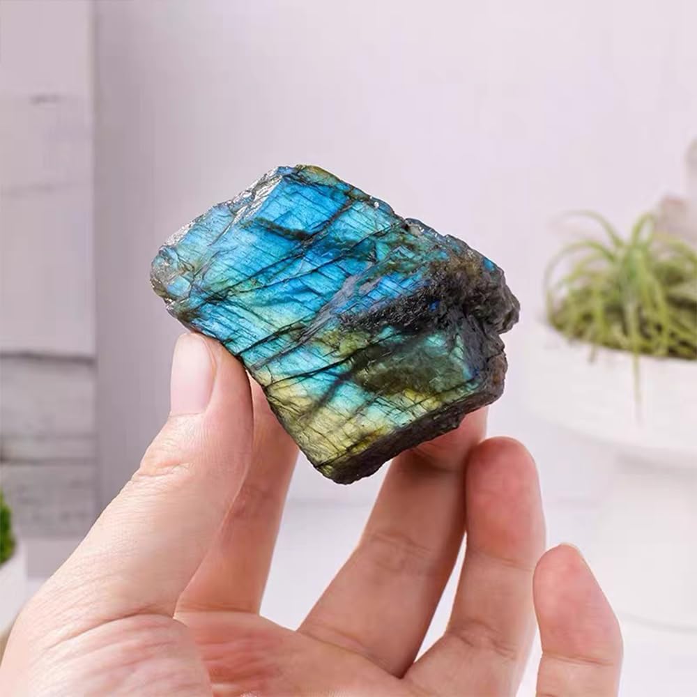 LERSUSI Labradorite unique texture closeup highlighting stone character