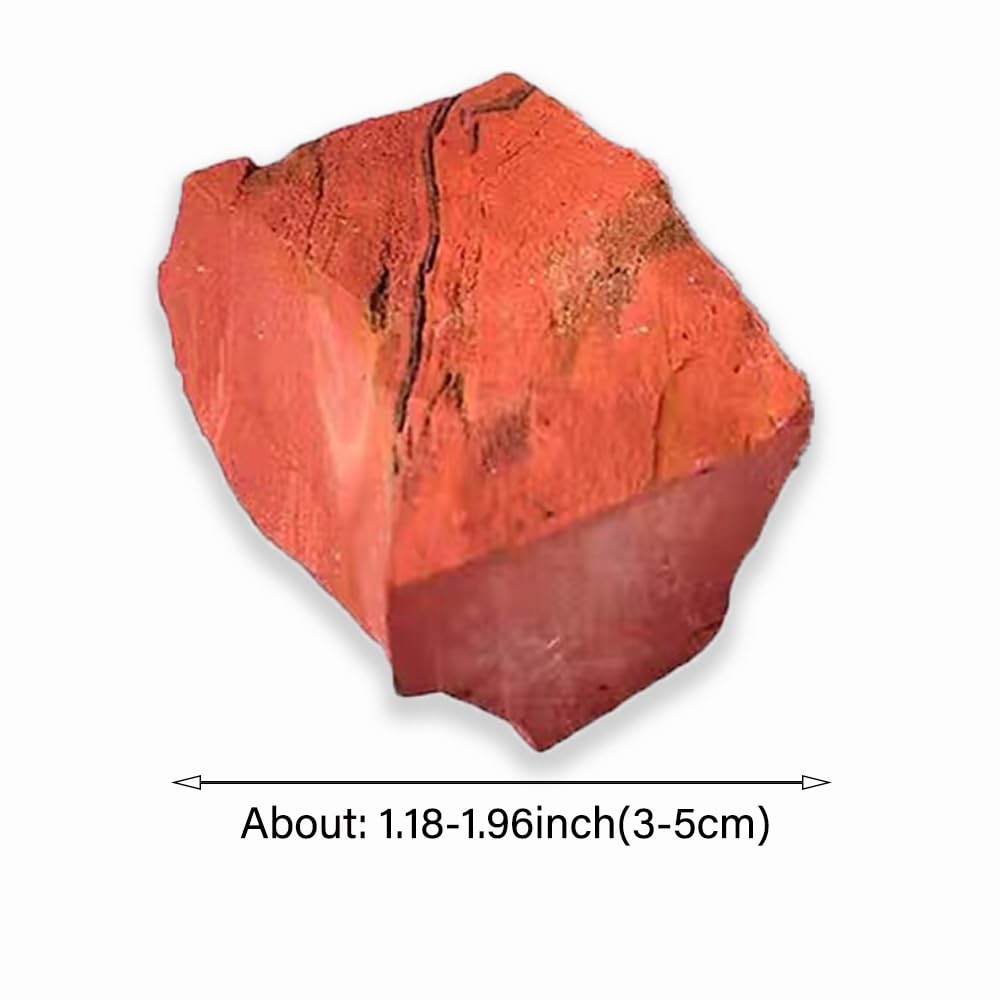 LERSUSI Red Jasper rough crystal with natural patterns for decor and grounding