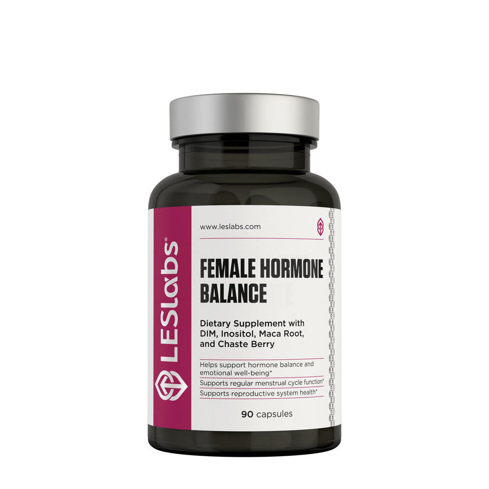 LES Labs Female Hormone Balance bottle front view supports daily vitality