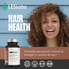 LES Labs Hair Health bamboo extract emphasizing silicone for nails and hair