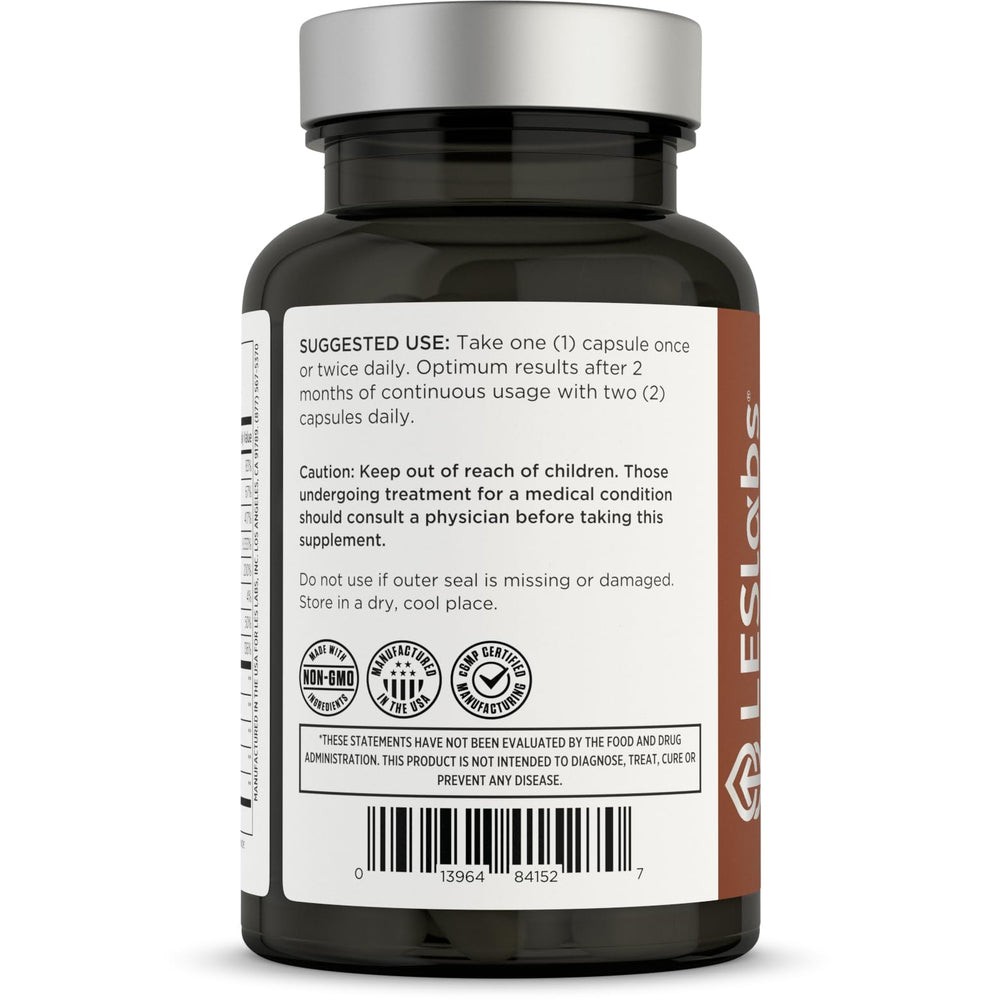 LES Labs Hair Health keratin and biotin ingredients supporting hair strength