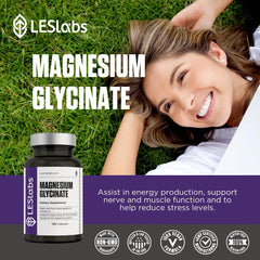 LES Labs Magnesium Glycinate supports muscle and nerve function for daily activity