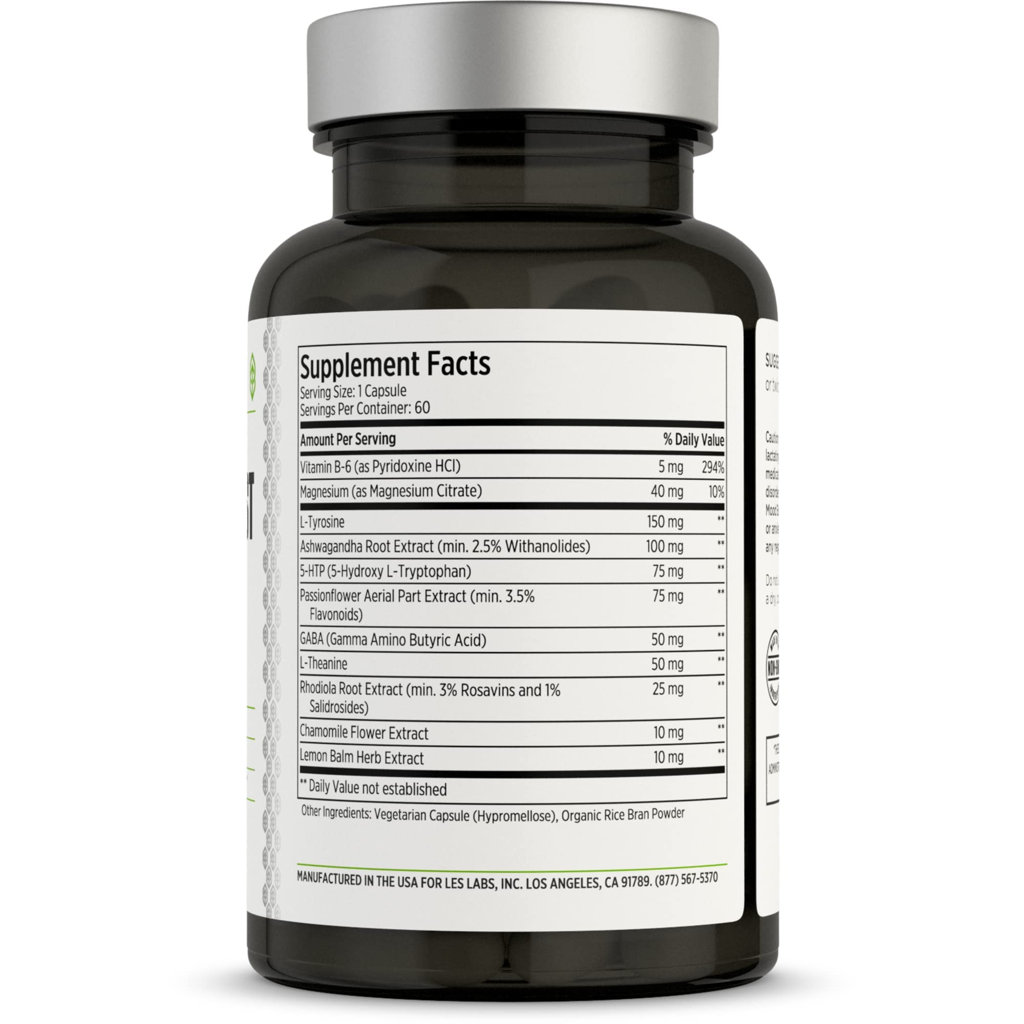 LES Labs Mood Boost capsules pack on a clean surface for daily mood support.