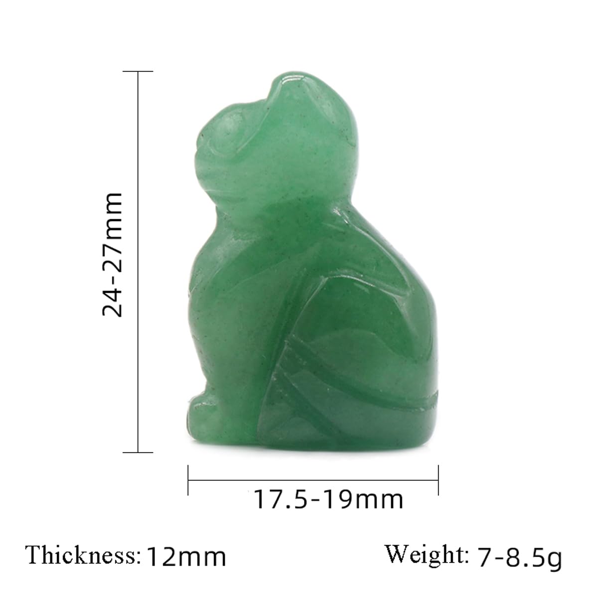 LE SKY cat shape worry stone on desk for daily mindfulness