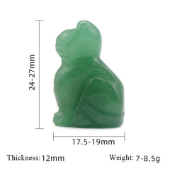 LE SKY cat shape worry stone on desk for daily mindfulness
