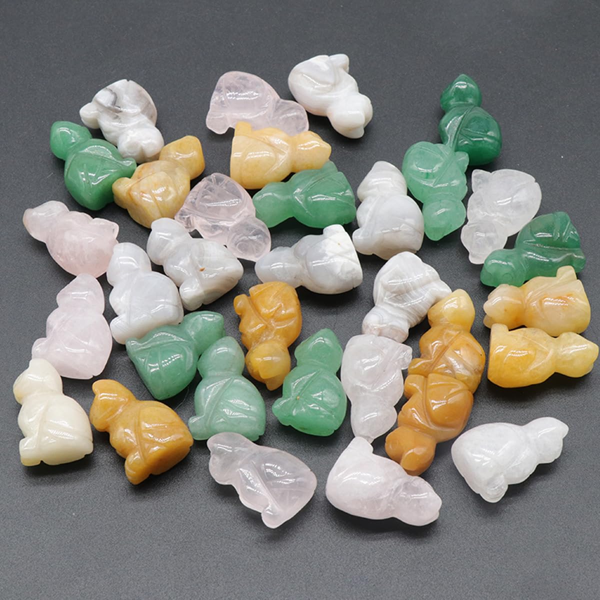 LE SKY multi-pack worry stones shown in hand for texture and color