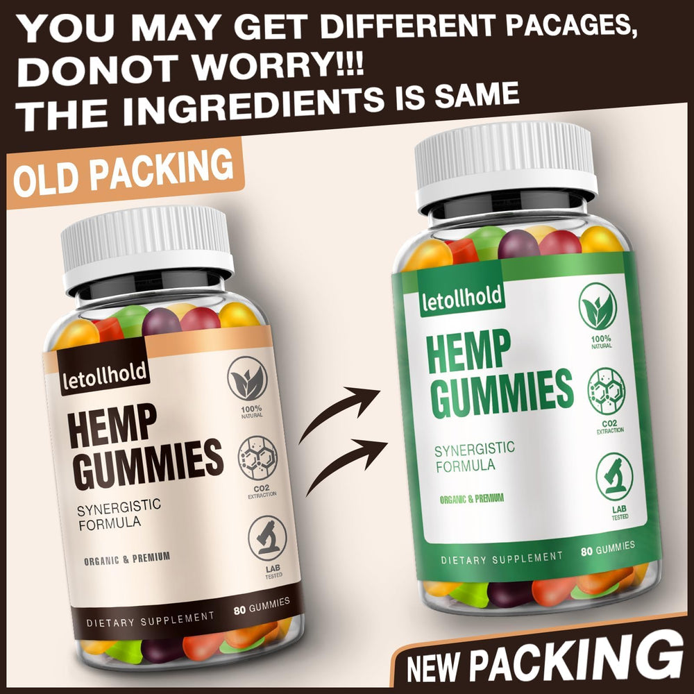 Letollhold hemp gummies beside a cup of tea for relaxation