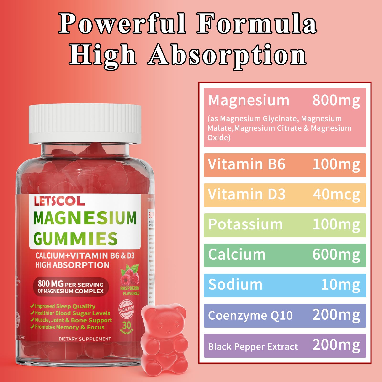 LETSCOL gummies kid-friendly bottle in family setting.