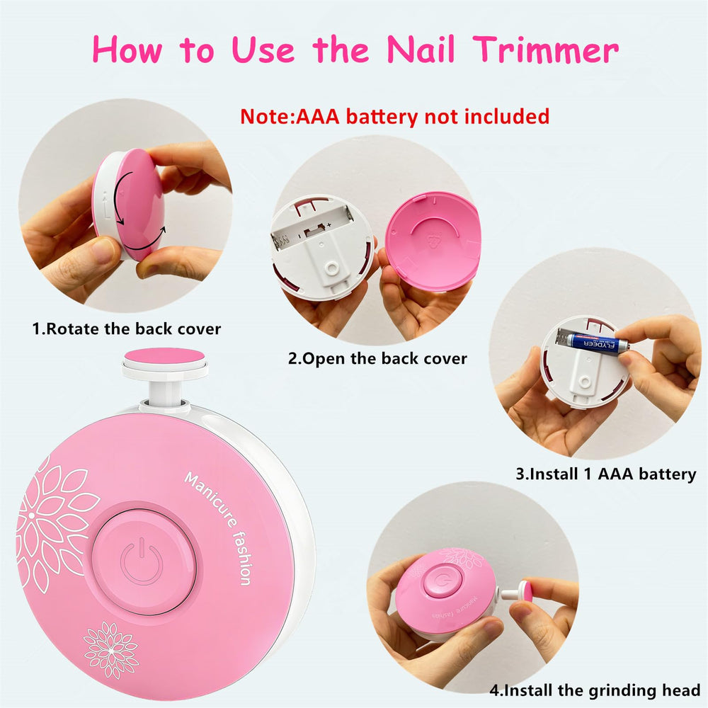 LETUENMI safe grinding heads gently shape delicate nails.