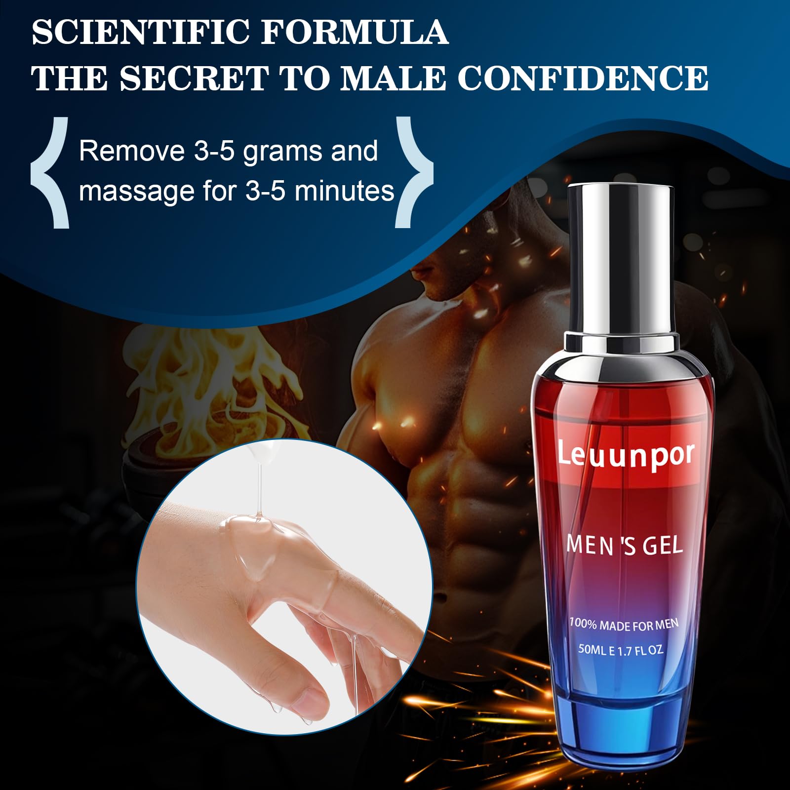 Leuunpor gel pump dispenser shown for easy daily application.
