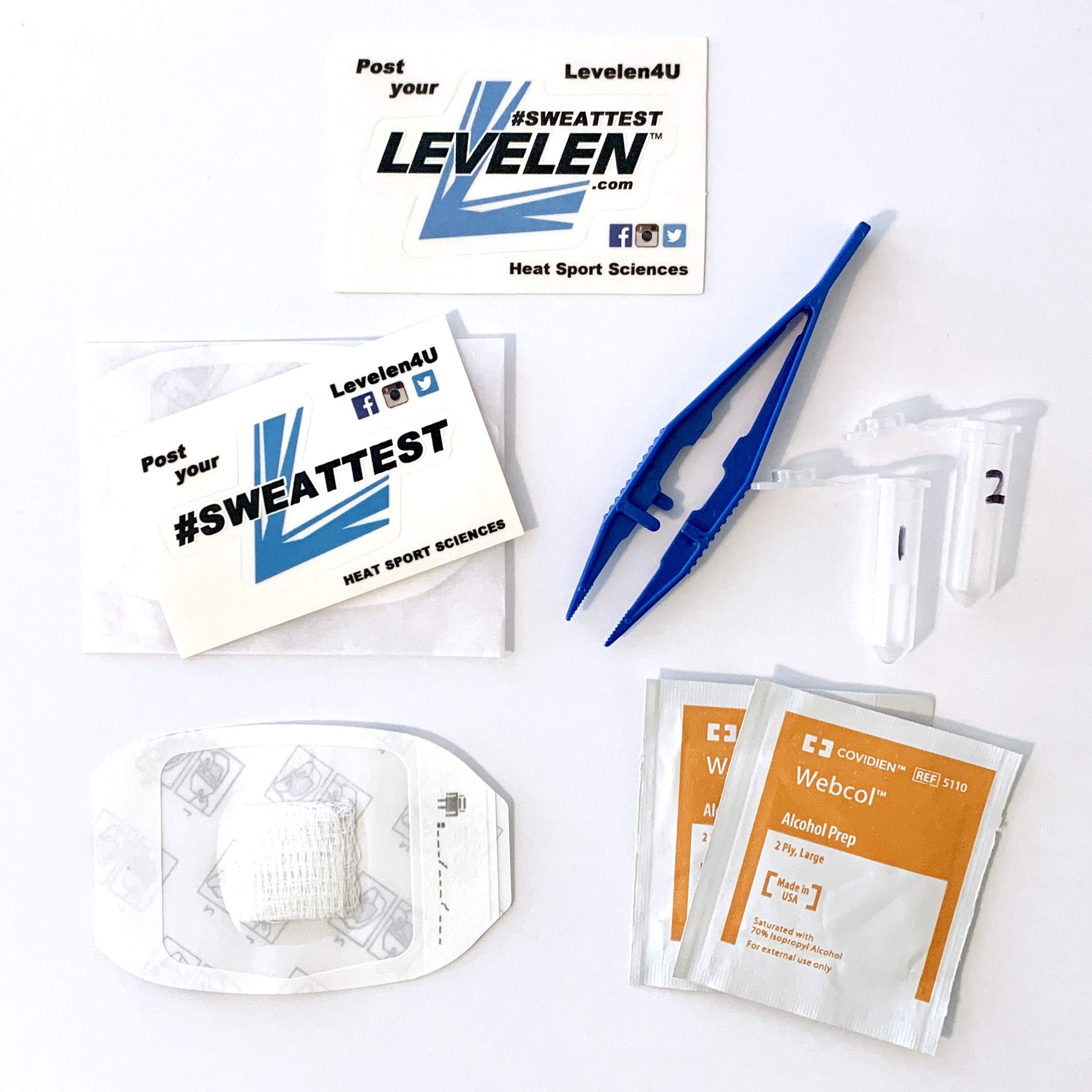 LEVELEN athlete sweat test kit pack enables personalized hydration planning during training