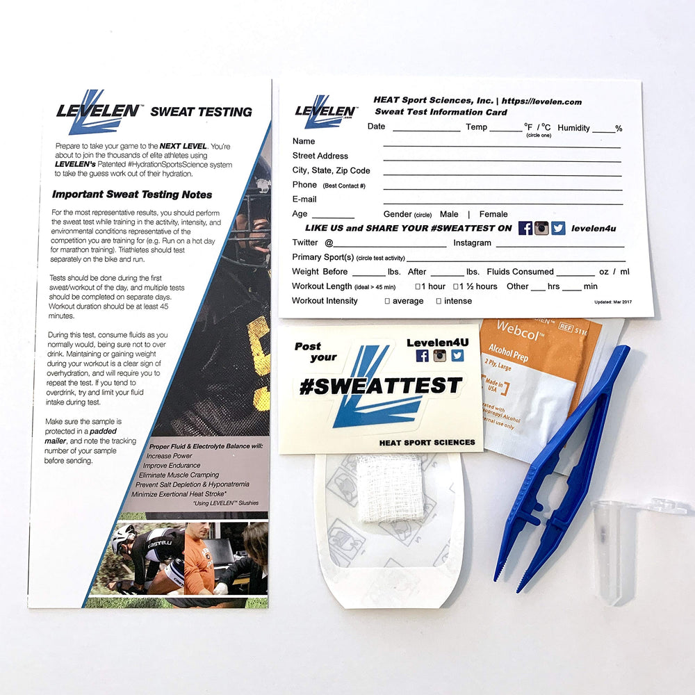 LEVELEN sweat test results report provides detailed hydration and electrolyte guidance