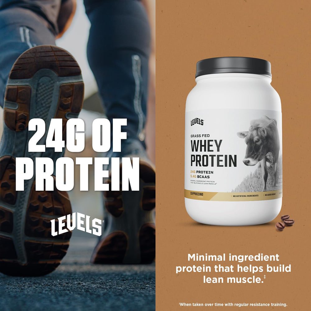 Creamy cappuccino shake made with Levels whey