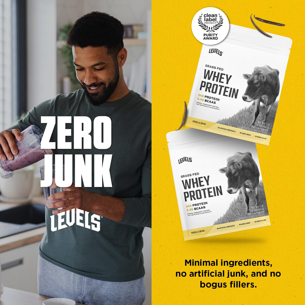 Levels non-GMO sunflower lecithin ingredient note for smooth shake mixing.