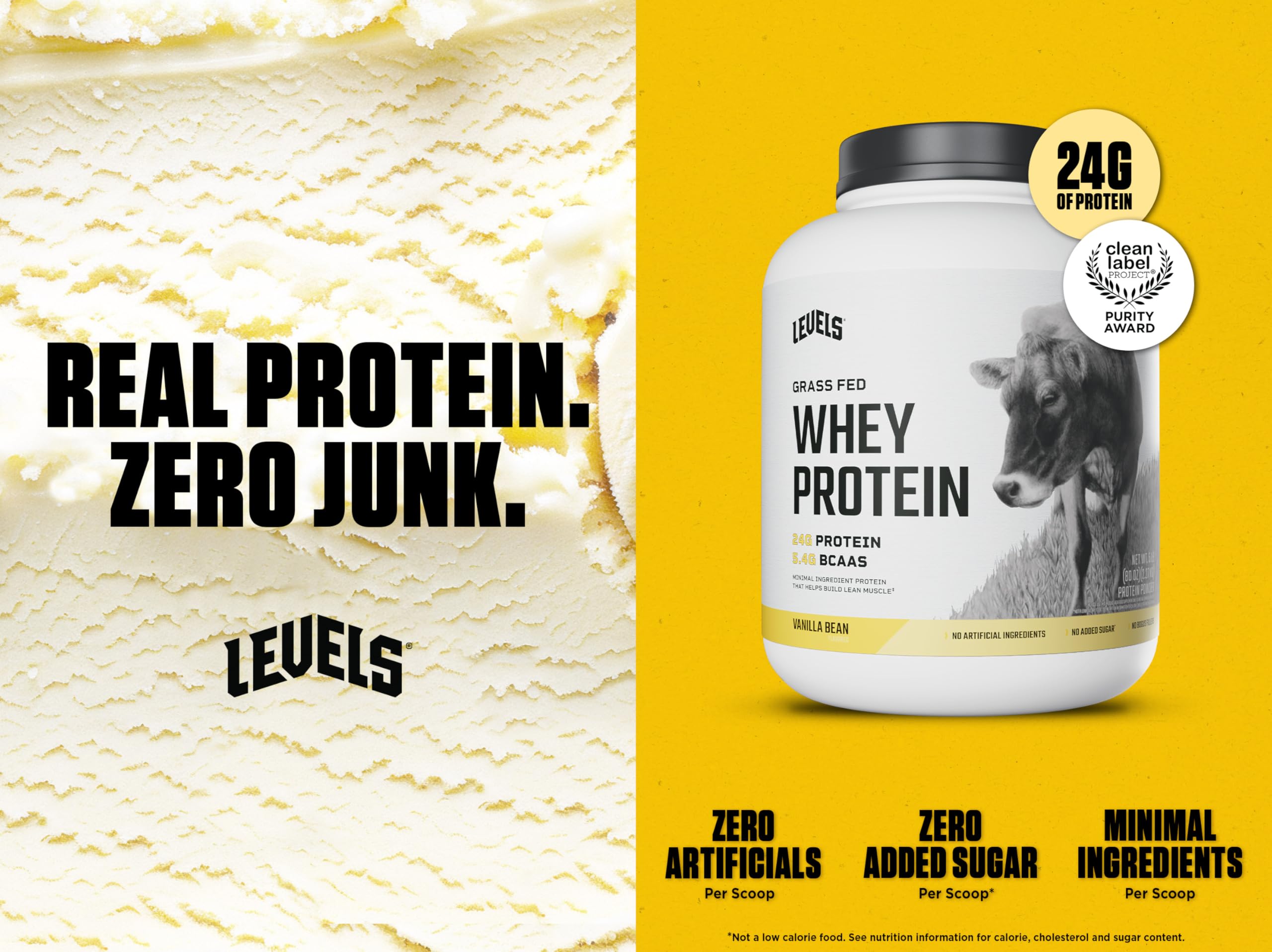 Levels Whey 24g Protein scoop portion for quick boost