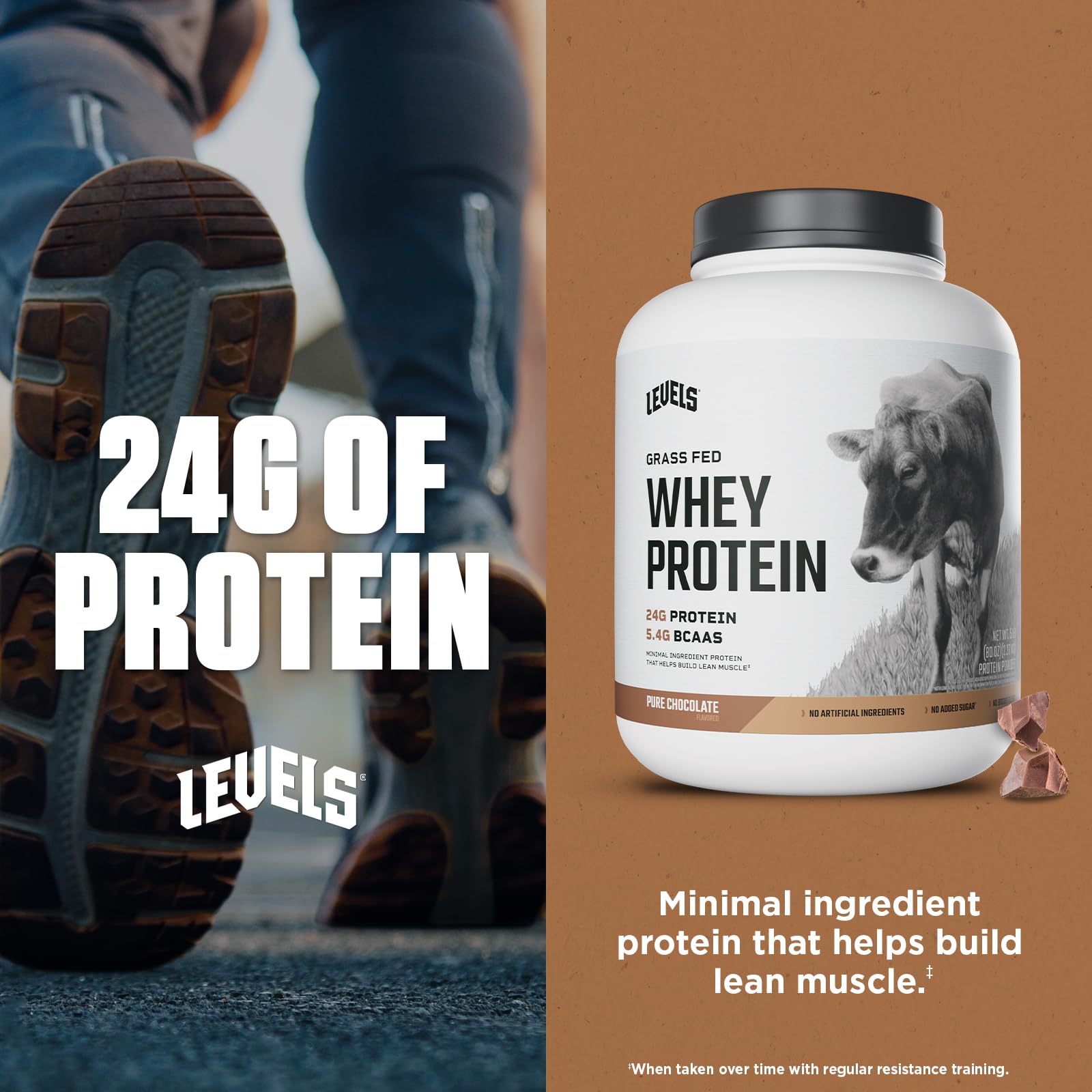 Levels Whey Protein mixing shaker ready for smooth blends.