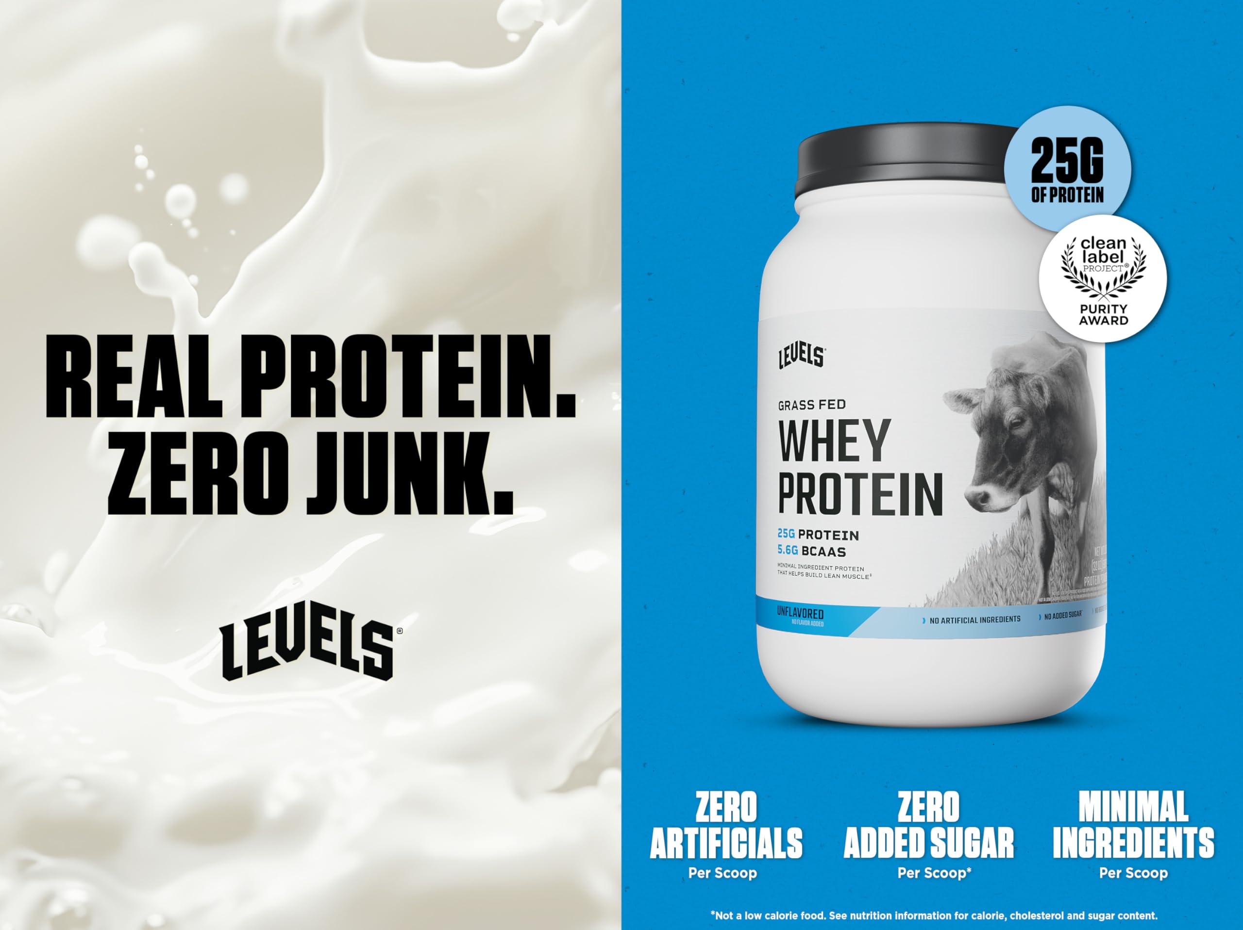 Levels whey protein shake-mix ready to blend into smoothies.