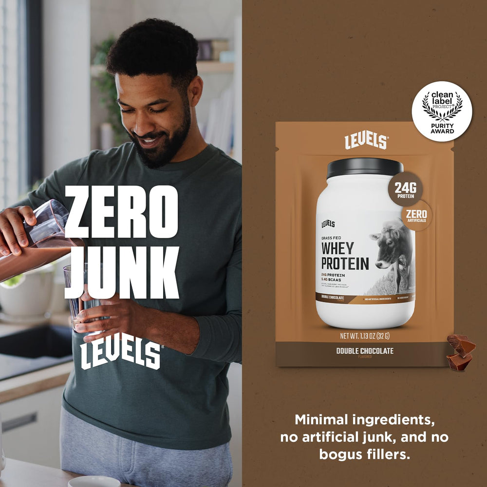 Levels whey USA-made badge on label signals trusted production