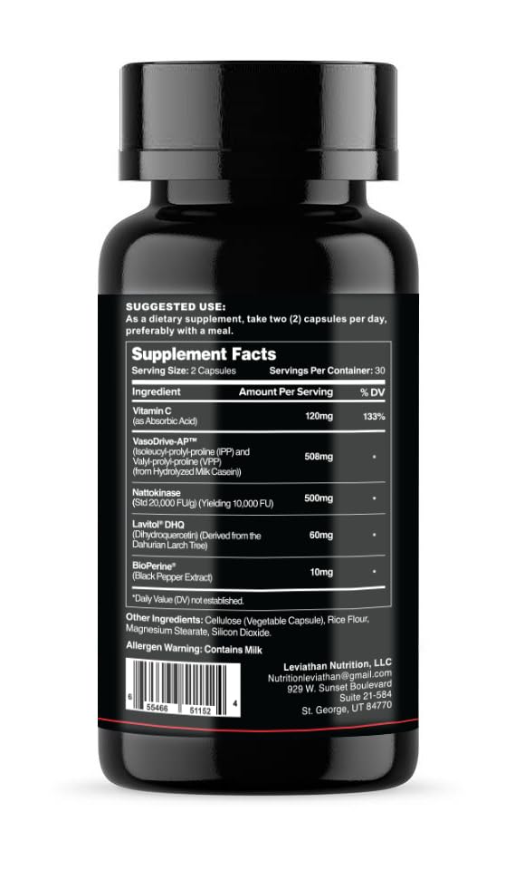 Leviathan Nutrition Hemo Flow made in USA packaging signals quality you can trust.