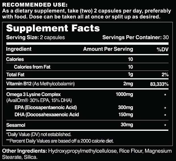Leviathan Nutrition omega-3 capsules pour shot showing easy daily dosing.