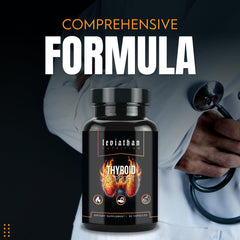 Leviathan Thyroid Support bottle with kelp iodine emphasis.