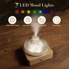 Levoair seven color LED light creates ambient mood for relaxation
