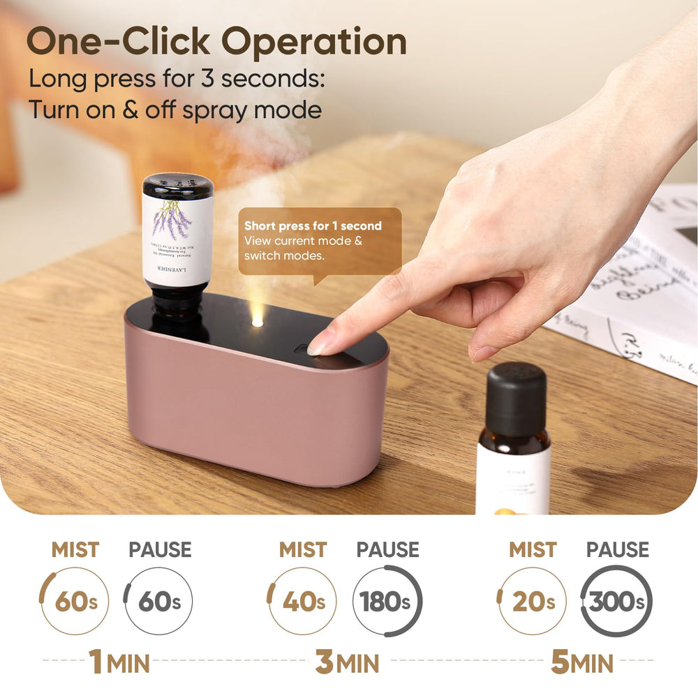 Levoair compact diffuser with small footprint fits a desk or nightstand