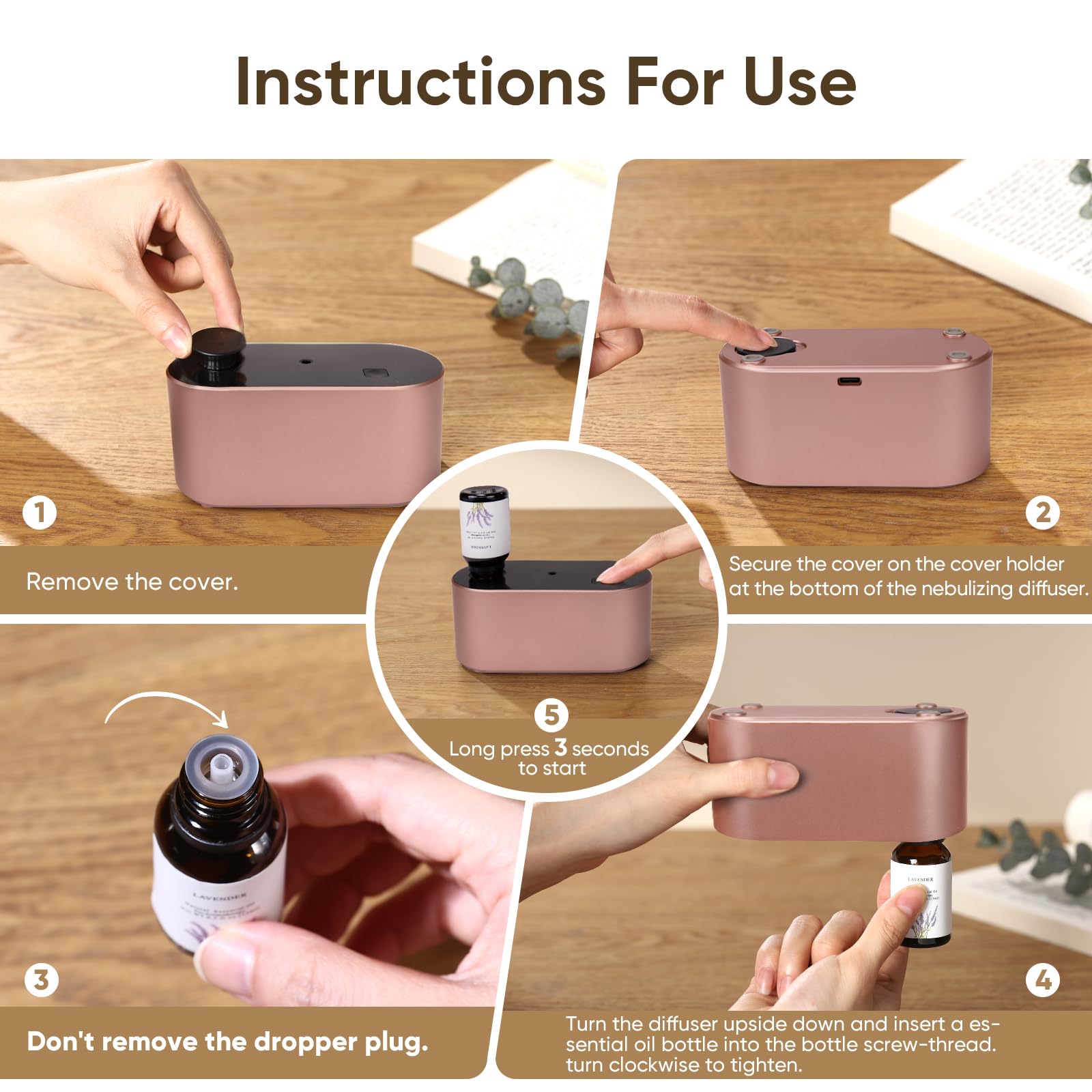 Levoair ultra-quiet operation keeps spaces peaceful while diffusing scents