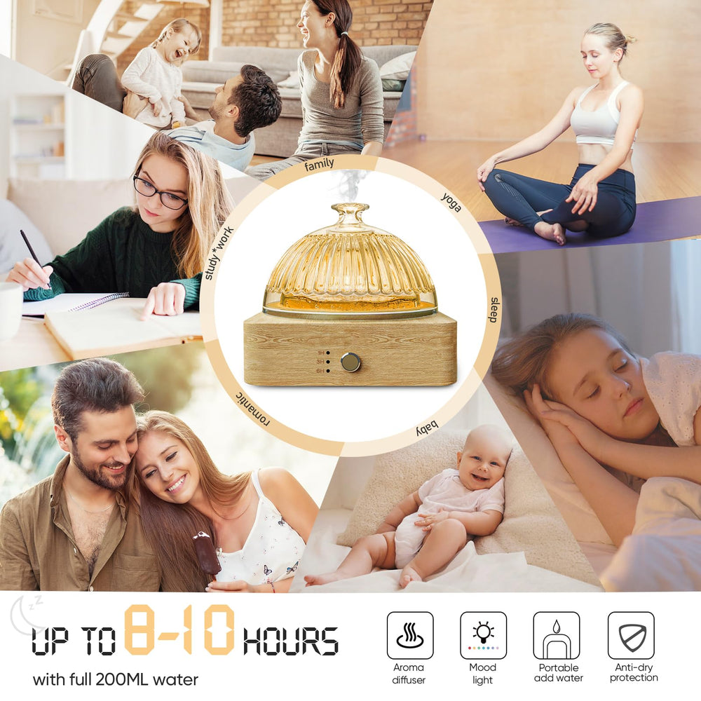 Levoair ultrasonic quiet diffuser operates silently for focus or sleep