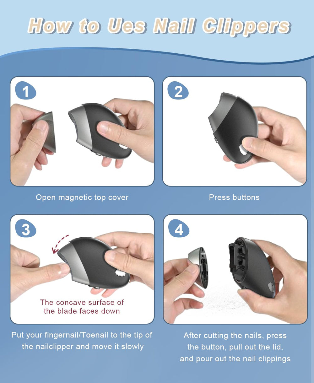Gift-ready LE.VOLIFE electric nail clipper suitable for many users.