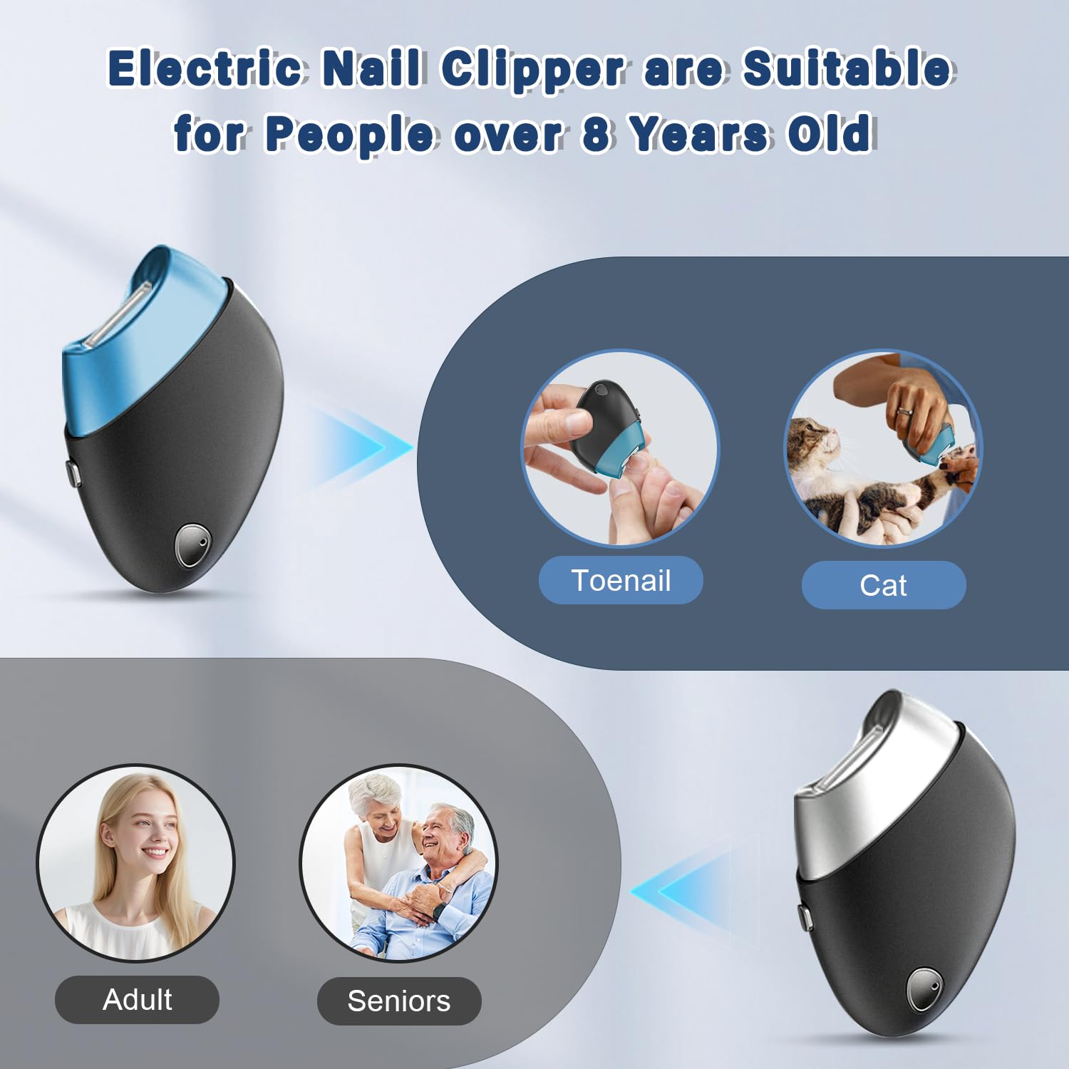 LE.VOLIFE replacement blade heads illustrate easy maintenance for thick nails