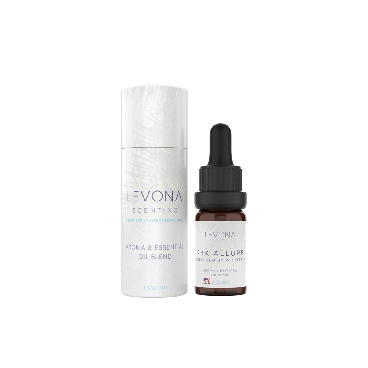 Levona Scent 24K Allure bottle for premium home fragrance.