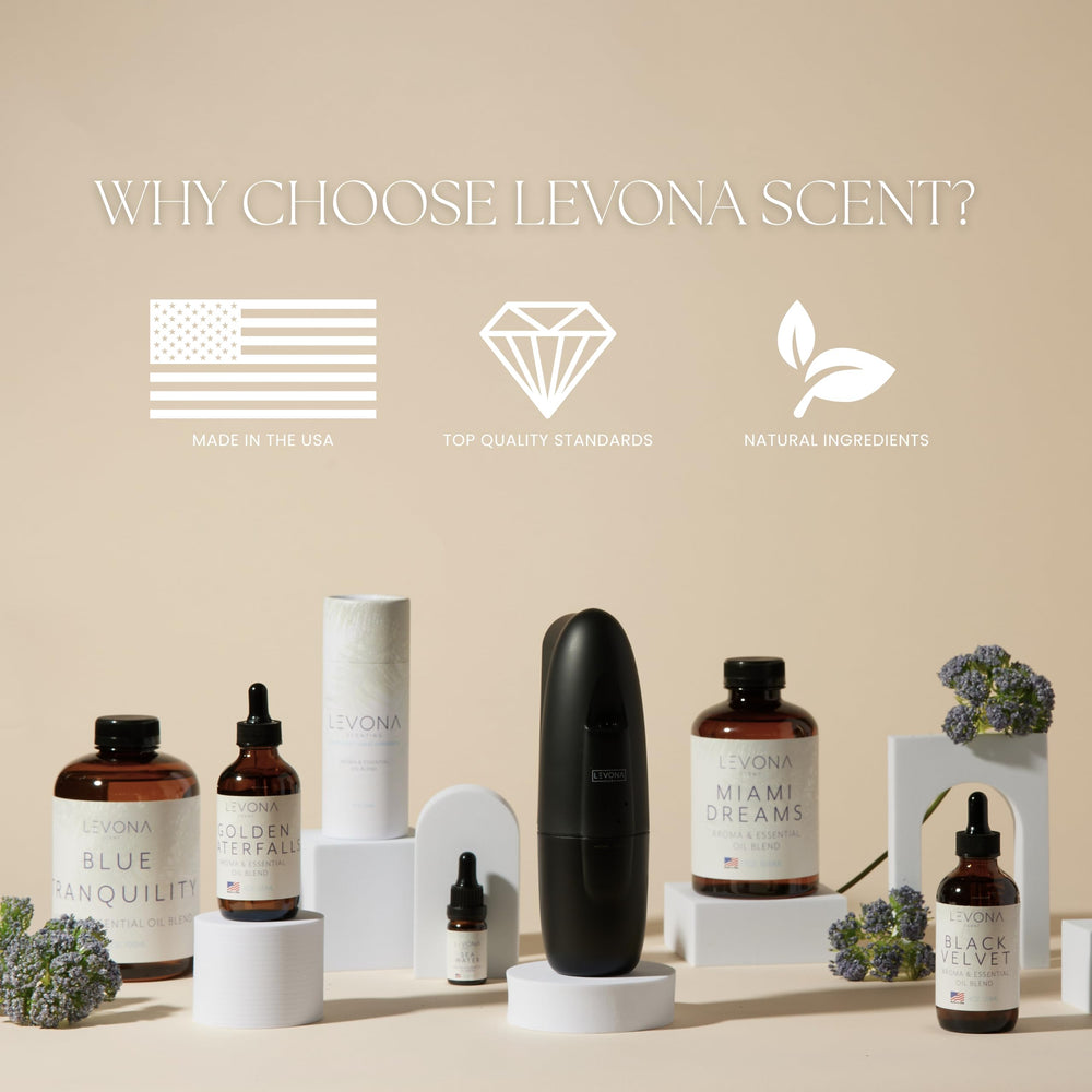 Levona Scent diffuser-friendly bottle for easy scenting without transfers.