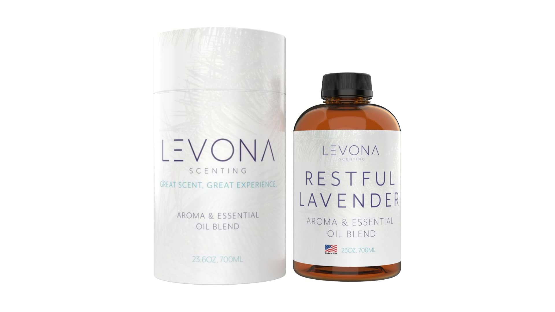 LEVONA SCENT Hawaiian Sunset bottle pour creates tropical ambience.