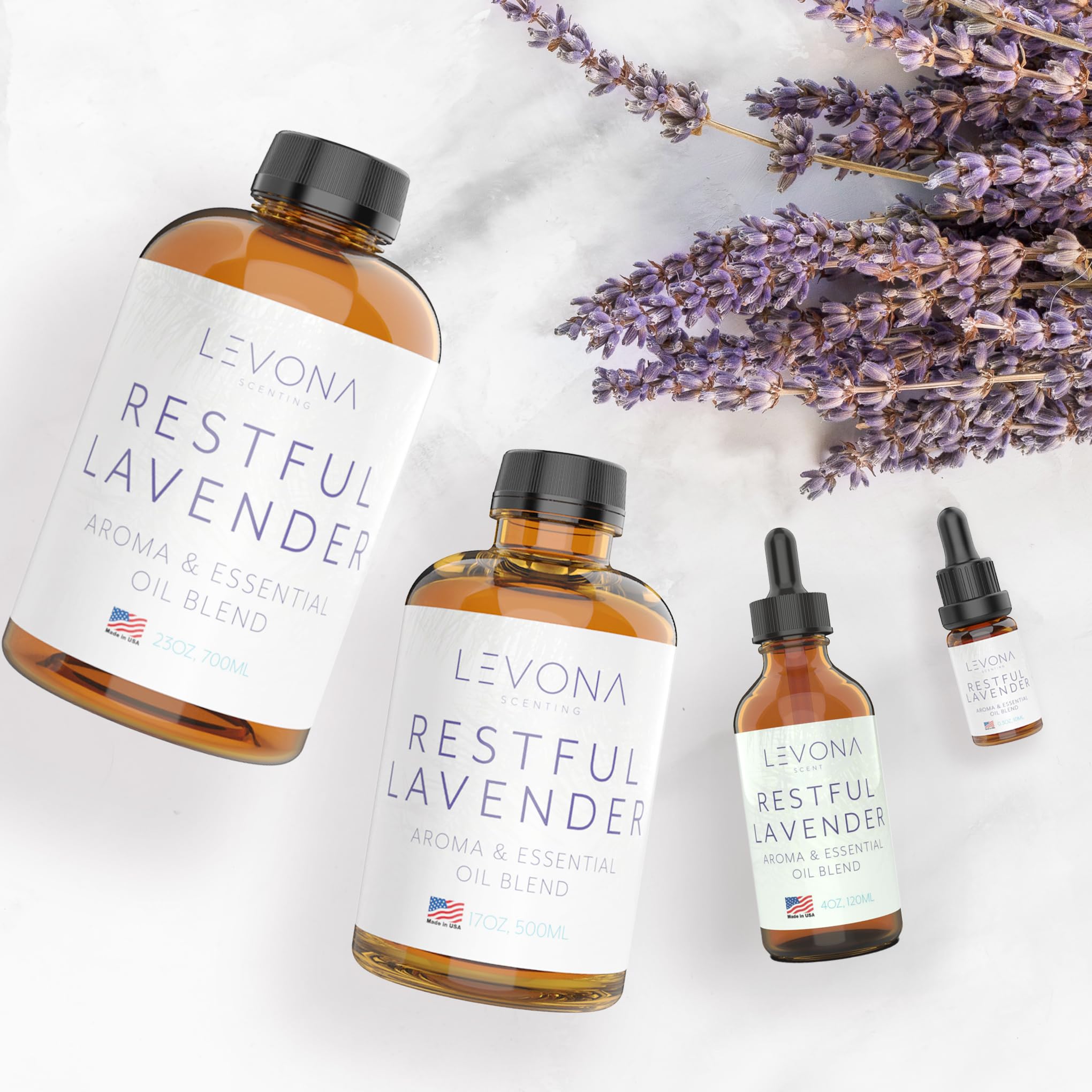 Levona Scent Gift-ready lavender oil offers a thoughtful home fragrance present.