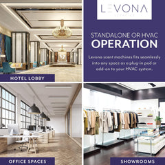 LEVONA SCENT Lavanda 2000 HVAC compatibility enables flexible space deployment