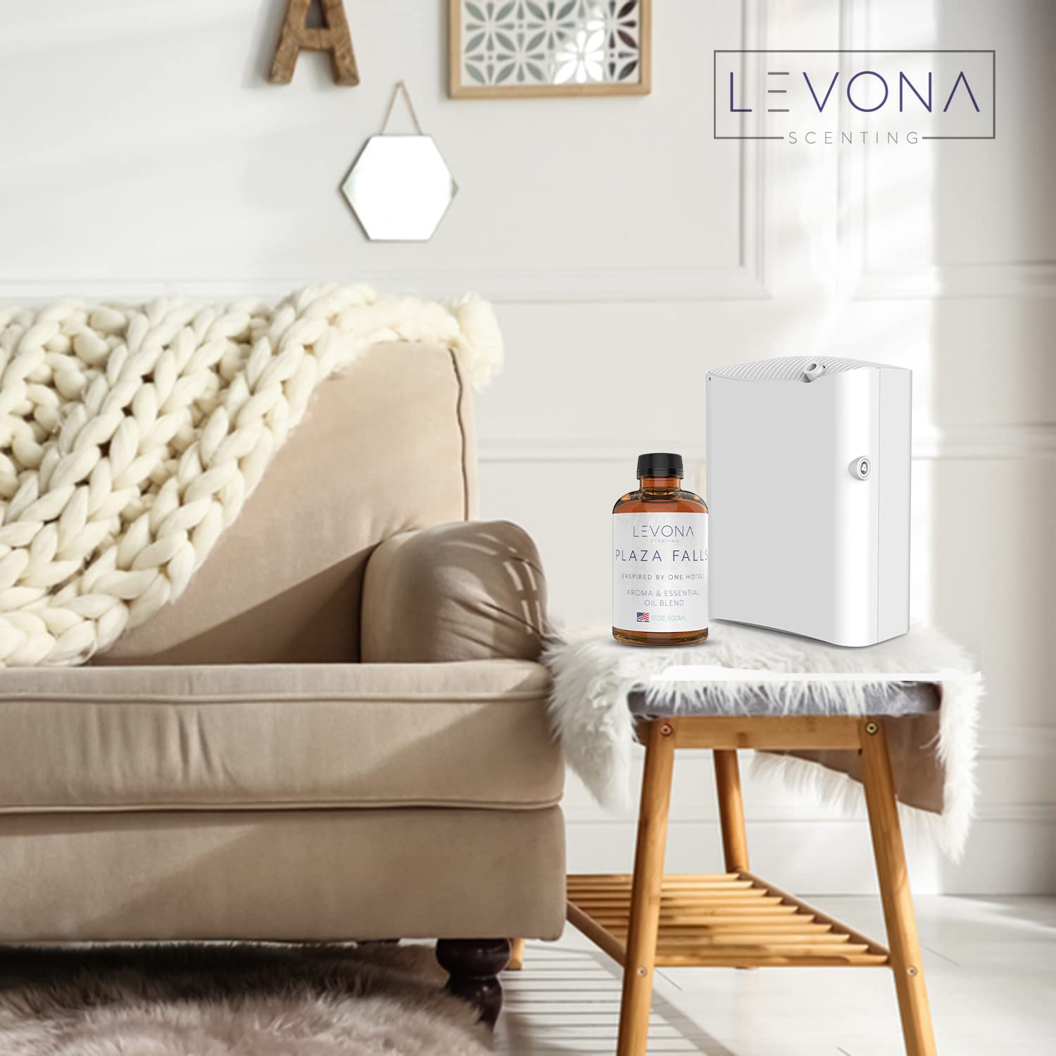 Levona Scent Plaza Falls bottle with diffuser compatibility