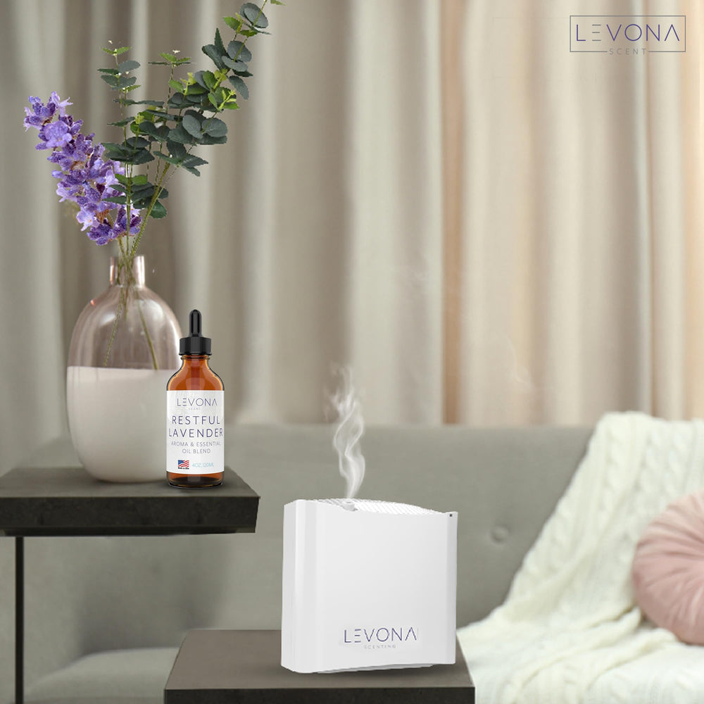 Levona Scent Restful Lavender gift packaging, ideal for a fragrant present.