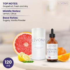 Levona Scent Rushing Rapids diffuser in action with citrus-forward aroma