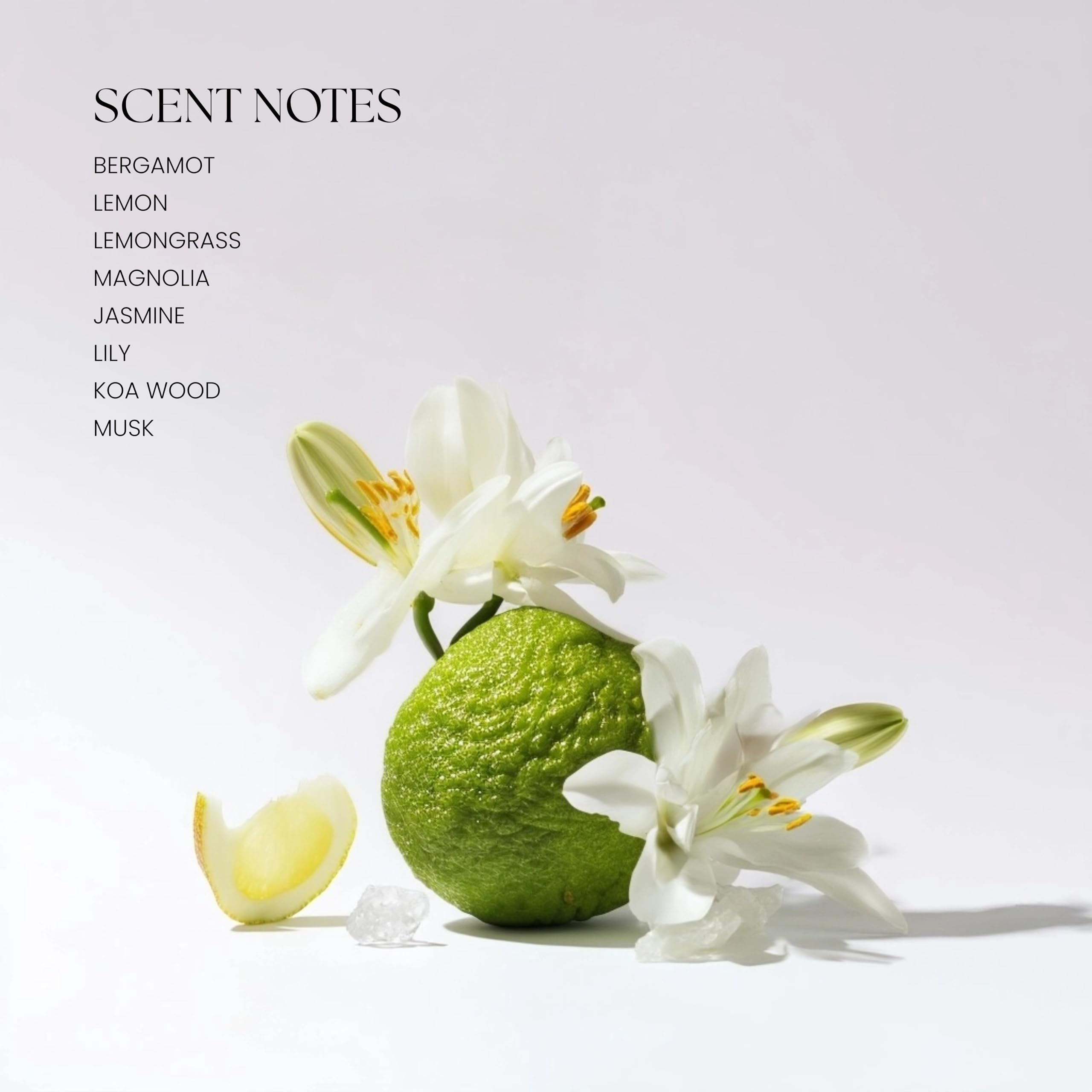 Levona Scent warm koa wood and musk base for lasting depth.