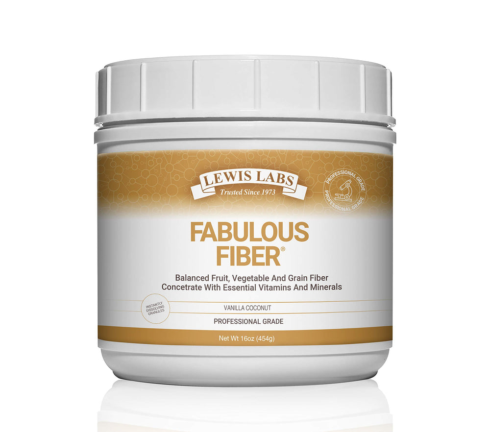 Lewis Labs Fabulous Fiber powder dissolves quickly for easy daily use