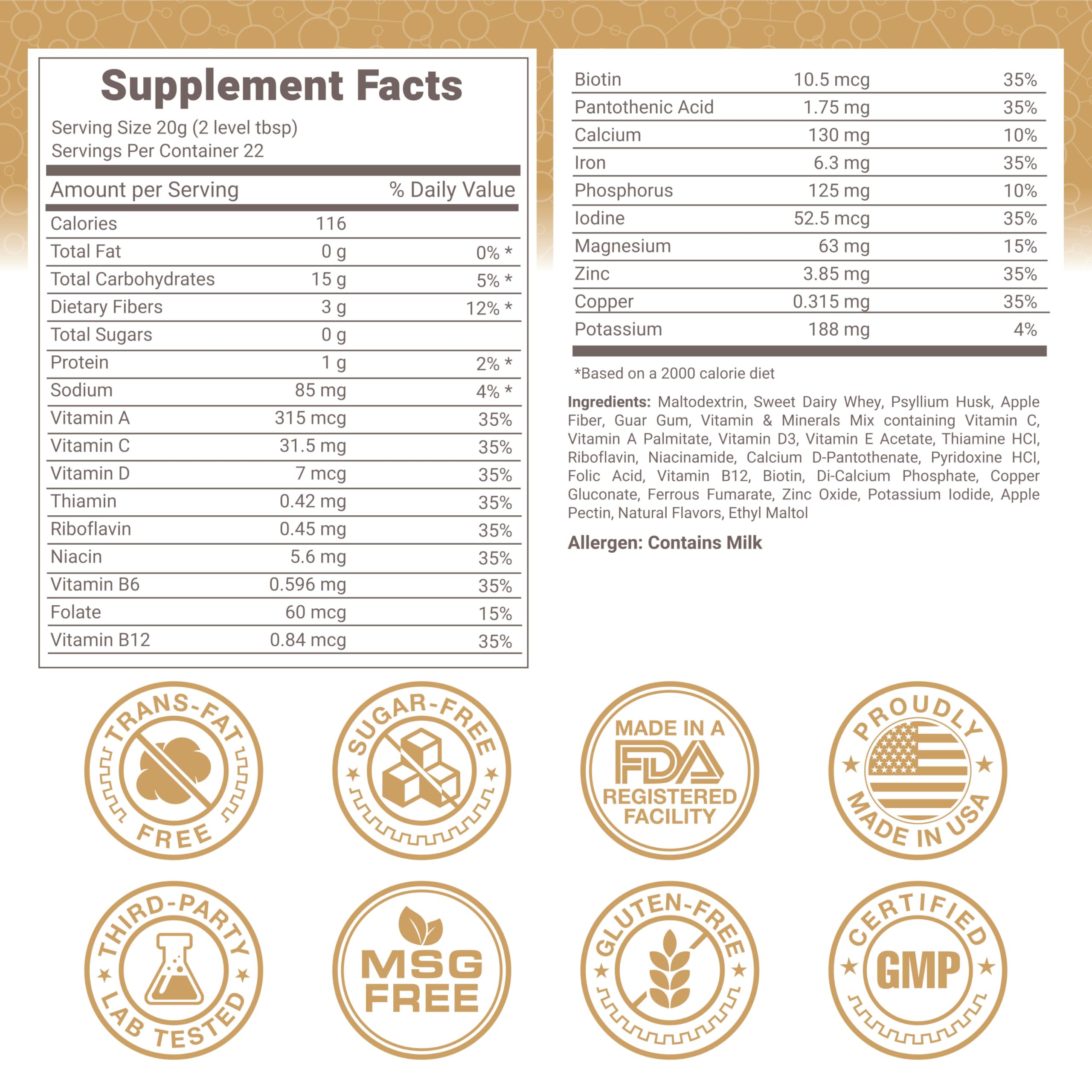 Three-sources fiber blend from fruits, vegetables, and grains supports regularity