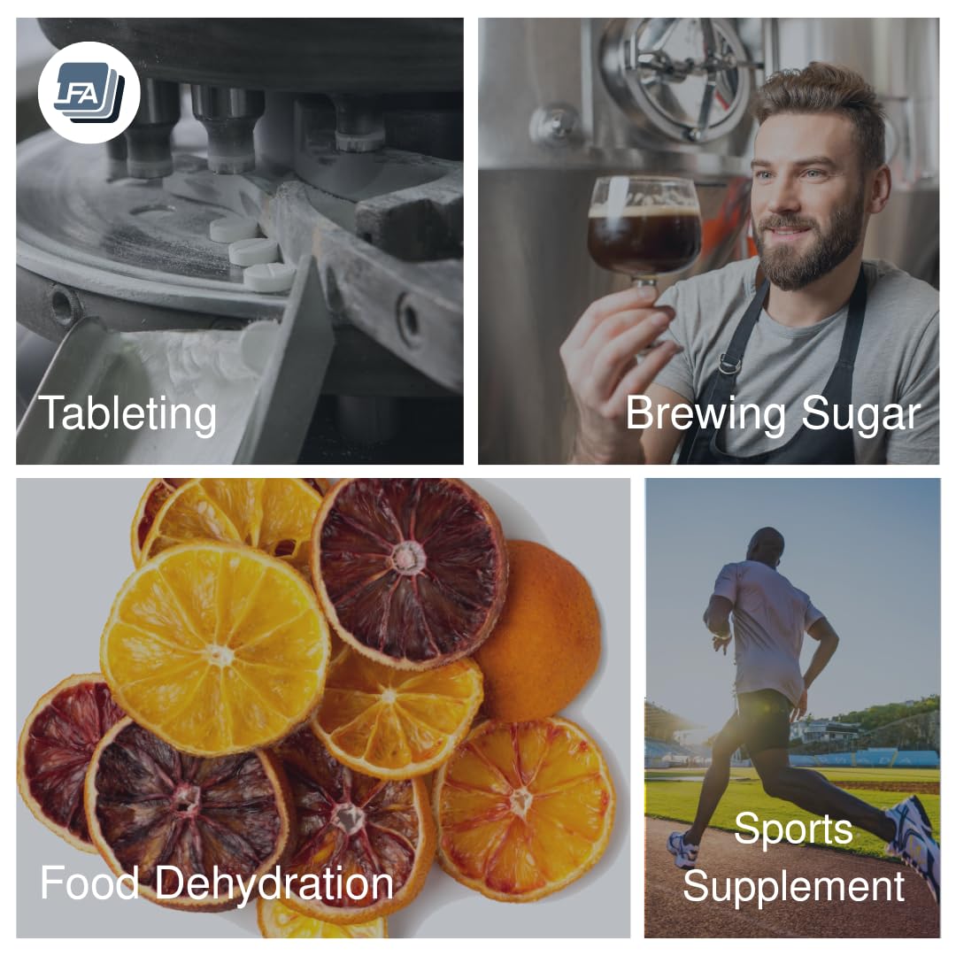 LFA Dextrose Monohydrate powder as a food grade ingredient for fermentation and desserts