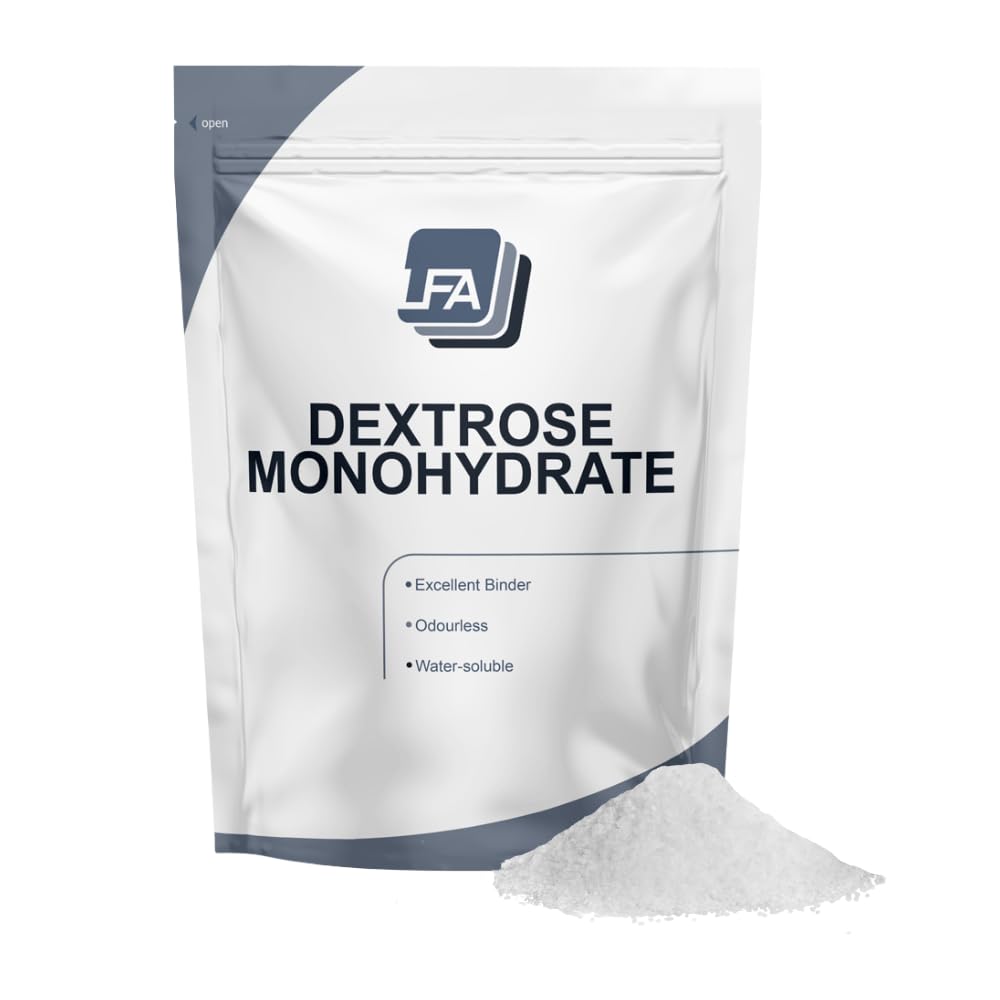LFA Dextrose Monohydrate powder packaging for post-workout fueling and easy mixing