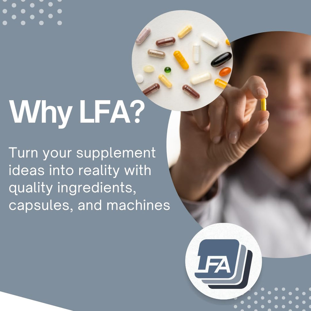 LFA empty capsules enable personalized dosing ideas for at-home wellness routines.