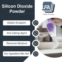 LFA fine silica powder blends evenly into dry mixes